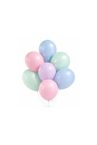 Pastel Deniz Kızı konsepti 10'lu seti-Pastel Renkli Parti Dekorasyon Seti