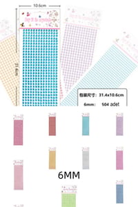 Pembe Kristal Taşlı Kendinden Yapışkanlı Sticker Süsleme Taşları 6 mm – 504 Adet