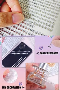 Pembe Kristal Taşlı Kendinden Yapışkanlı Sticker Süsleme Taşları 6 mm – 504 Adet