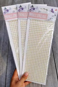 Pembe Kristal Taşlı Kendinden Yapışkanlı Sticker Süsleme Taşları 6 mm – 504 Adet