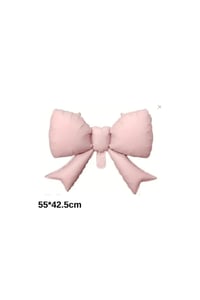 Pembe Kurdele Fiyonk Folyo Balon 55x42.5 cm