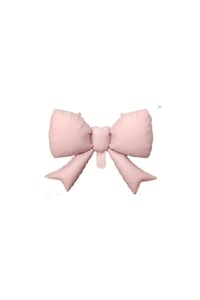 Pembe Kurdele Fiyonk Folyo Balon 55x42.5 cm