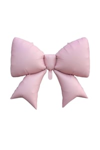 Pembe Kurdele Fiyonk Folyo Balon 98x75 cm