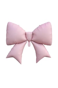 Pembe Kurdele Fiyonk Folyo Balon 98x75 cm