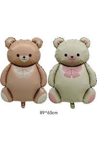 Retro Büyük Bej Ayı Folyo Balon Teddy Bear 65,5- 90 Cm