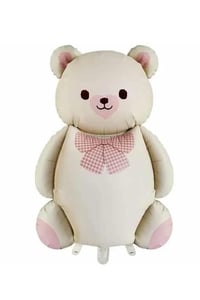 Retro Büyük Bej Ayı Folyo Balon Teddy Bear 65,5- 90 Cm