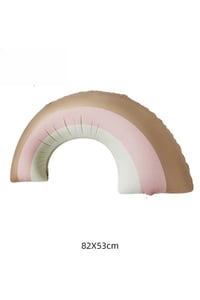 Retro Gökkuşağı Folyo Balon Büyük Boy Pembe