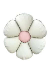 Retro Papatya Pastel Folyo Balon Krem 60 Cm