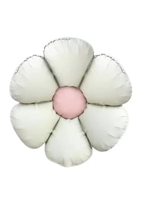 Retro Papatya Pastel Folyo Balon Krem 60 Cm