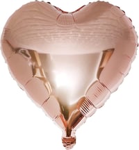 Rose Gold Kalp Folyo Balon 18 inç - 45 Cm