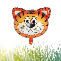 Safari Kafa Kaplan Folyo Balon 55 cm - 22 inç