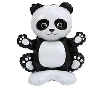 Safari Panda Figür Ayaklı Folyo Balon 48*50 Cm