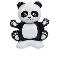 Safari Panda Figür Ayaklı Folyo Balon 48*50 Cm