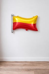 Sarı Kırmızı Bayrak Folyo Balon 50x71 cm – Parti & Kutlama Balonu