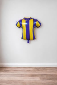 Sarı Lacivert  Forma Folyo Balon – 59.5x56 cm