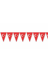 Türk Bayrağı Üçgen Flama Kutlama Seti