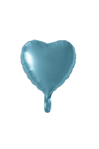 Turkuaz Mavisi Kalp Folyo Balon 18 inç - 45 Cm