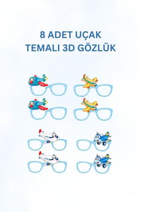Uçak Temalı Doğum Günü Parti Seti – İyi Ki Doğdun Banner, Tavan Sarkıt, Gözlük, Pasta Süsü ve Mısır Kutusu