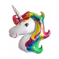 Unicorn Kafa Folyo Balon - Bebek Çocuk Parti Kutlama