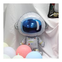 Uzay Konsepti 6 Yaş Doğum Günü Parti Kutlama Seti;  Astronot, Ufo Ve Uzay Gemisi Folyo Balon Set