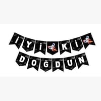 Uzay Tema İyi ki Doğdun Zikzak Banner 