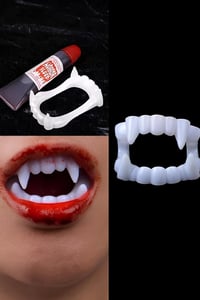 Vampir Dişi ve Yapay Kan Seti Halloween Cadılar Bayramı Kostüm Aksesuarı