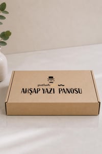 WoodArt Premium Letter Board Seti, Mat Gece Siyahı Keçe Yüzeyli Doğal Çam Ahşap Yazı Panosu – Şövale Standlı Dekoratif Set