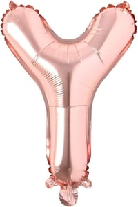 Y Harf Rose Gold Folyo Balon16 İnç 36 cm