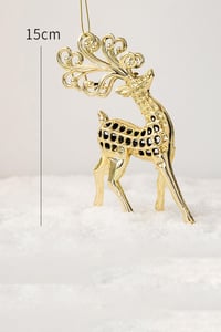 Yılbaşı Çam Ağacı Süsü Gold Geyik 16 Cm 
