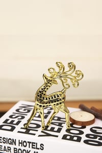 Yılbaşı Çam Ağacı Süsü Gold Geyik 16 Cm 