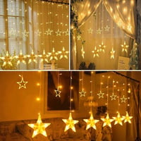 Yıldızlı Perde Led Işık 12 Saçak 138 Led Animasyonlu , Fişli, Günışığı