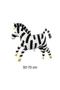 Zebra Folyo Balon 92 × 70 cm – Safari ve Orman Temalı Parti Süsü