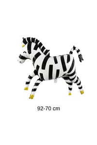 Zebra Folyo Balon 92 × 70 cm – Safari ve Orman Temalı Parti Süsü