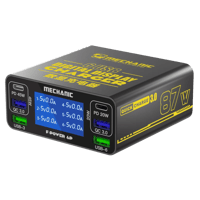 Mechanic F-Power 6P 87W 6 Port PD45W QC3.0 USB Hızlı Şarj İstasyonu LCD Göstergeli