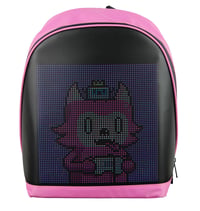 Funky BAG Led Ekranlı Akıllı Sırt Çantası Pembe