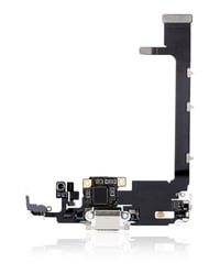 Apple iPhone 11 Pro Max Uyumlu Şarj Soketli Mikrofon Filmi Flex Beyaz