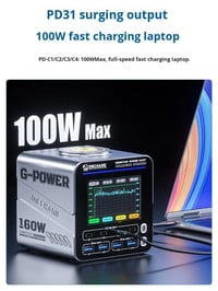Mechanic E-Power PMechanic G-POWER 160W GaN Masaüstü Hızlı Şarj İstasyonu