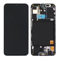 Samsung Galaxy A40 A405 Uyumlu Lcd Ekran Dokunmatik Siyah Çıtalı Servis