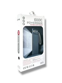 ARZ-002 Powerbank Taşınabilir Hızlı Şarj Cihazı Siyah 10000 mAh