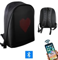 Funky BAG Led Ekranlı Akıllı Sırt Çantası Siyah