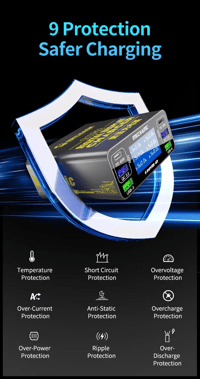 Mechanic F-Power 6P 87W 6 Port PD45W QC3.0 USB Hızlı Şarj İstasyonu LCD Göstergeli