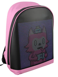Funky BAG Led Ekranlı Akıllı Sırt Çantası Pembe