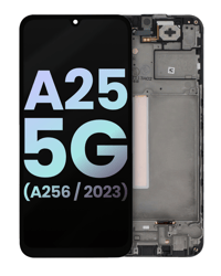Samsung Galaxy A25 5g A256 Uyumlu Lcd Ekran Dokunmatik Siyah Çıtalı Servis