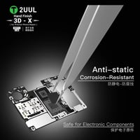 2UUL TW02 El İşçiliği 3D-X Desenli Hassas Anti-statik Düz Uçlu Entegre Cımbızı