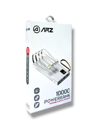 ARZ-002 Powerbank Taşınabilir Hızlı Şarj Cihazı Siyah 10000 mAh