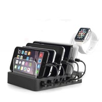 6 Port USB Girişli Telefon Tablet Saat Tutuculu Akıllı Hızlı Şarj İstasyonu