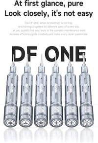 Mechanic DF ONE 2D 6'sı 1 Arada Manyetik Hassas Tornavida Seti