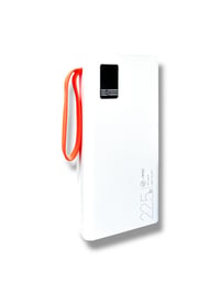 ARZ-003 Powerbank Taşınabilir Hızlı Şarj Cihazı Beyaz 20000 mAh