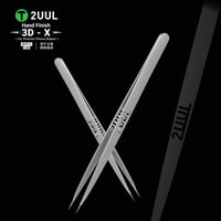 2UUL TW02 El İşçiliği 3D-X Desenli Hassas Anti-statik Düz Uçlu Entegre Cımbızı