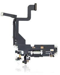 Apple iPhone 13 Pro Uyumlu Şarj Soketli Mikrofon Filmi Flex Beyaz
